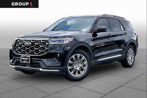 Agate Black Metallic 2026 Ford Explorer Platinum