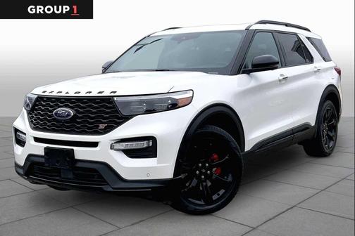 Star White Metallic Tri-Coat 2021 Ford Explorer ST