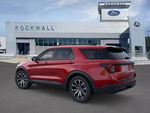 Rapid Red Metallic Tinted Clearcoat 2026 Ford Explorer ST-Line