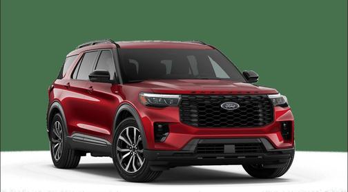 Rapid Red Metallic Tinted Clearcoat 2026 Ford Explorer ST-Line