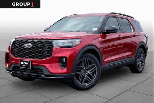 Rapid Red Metallic Tinted Clearcoat 2026 Ford Explorer ST-Line