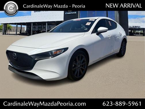 Snowflake White Pearl Mica 2025 Mazda Mazda3 FWD w/Preferred Package