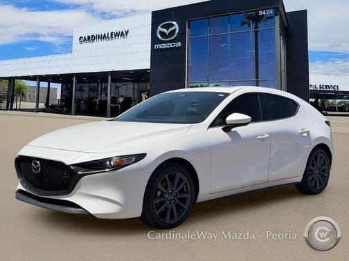 Snowflake White Pearl Mica 2025 Mazda Mazda3 FWD w/Preferred Package