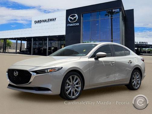 Platinum Quartz Metallic 2026 Mazda Mazda3 FWD w/Preferred Package