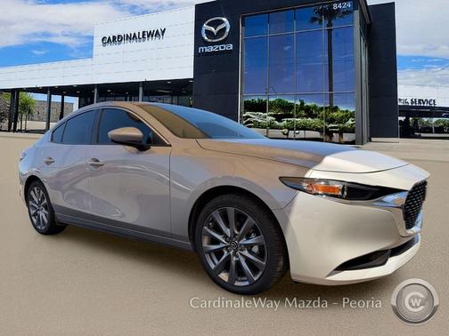 Platinum Quartz Metallic 2026 Mazda Mazda3 FWD w/Preferred Package