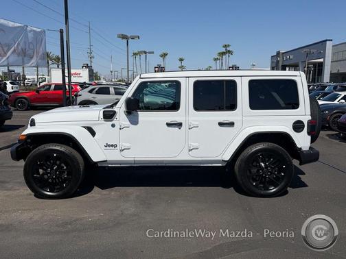 Bright White Clearcoat 2025 Jeep Wrangler 4xe Sahara