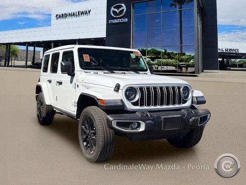 Bright White Clearcoat 2025 Jeep Wrangler 4xe Sahara