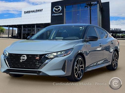Atlantic Gray/Super Black 2025 Nissan Sentra SR