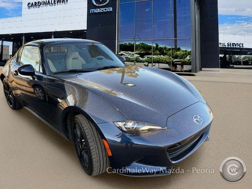 Deep Crystal Blue Mica 2025 Mazda MX-5 Miata RF Grand Touring