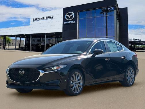 Jet Black Mica 2026 Mazda Mazda3 FWD w/Preferred Package