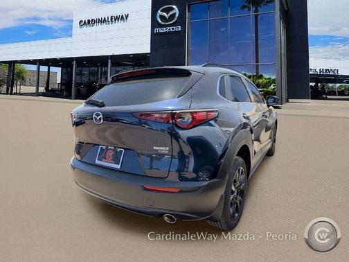 Deep Crystal Blue Mica 2025 Mazda CX-30 2.5 Turbo Premium Package