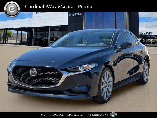 Deep Crystal Blue Mica 2023 Mazda Mazda3 FWD w/Preferred Package