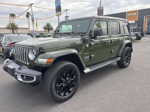 Sarge Green Clearcoat 2021 Jeep Wrangler Unlimited 4xe Sahara SUV