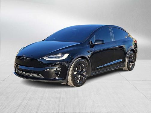 Solid Black 2022 Tesla Model X Plaid Tri Motor All-Wheel Drive