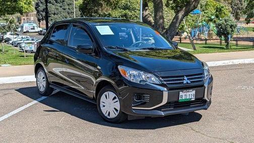 Jet Black Metallic 2024 Mitsubishi Mirage ES