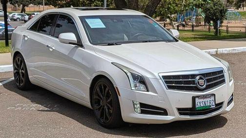 White Diamond Clearcoat 2013 Cadillac ATS 3.6L Premium