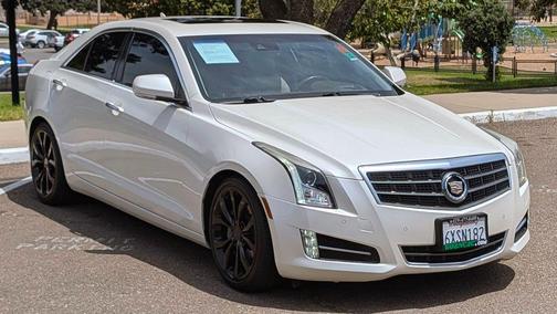 White Diamond Clearcoat 2013 Cadillac ATS 3.6L Premium