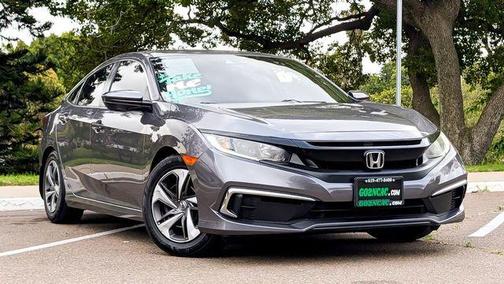 Modern Steel Metallic 2019 Honda Civic LX