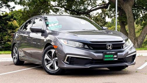 Modern Steel Metallic 2019 Honda Civic LX
