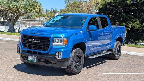 Dynamic Blue Metallic 2022 GMC Canyon Elevation