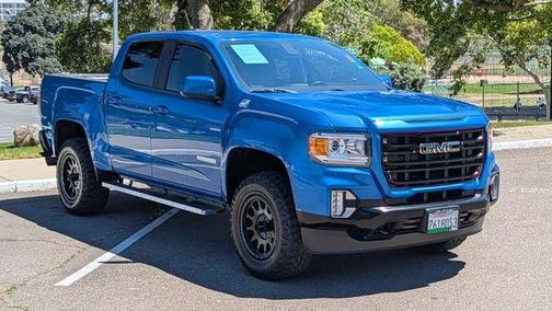 Dynamic Blue Metallic 2022 GMC Canyon Elevation