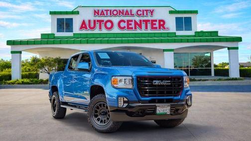 Dynamic Blue Metallic 2022 GMC Canyon Elevation
