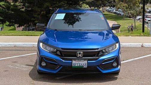 Aegean Blue Metallic 2020 Honda Civic EX-L
