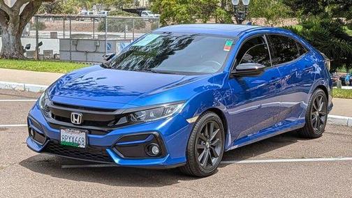 Aegean Blue Metallic 2020 Honda Civic EX-L