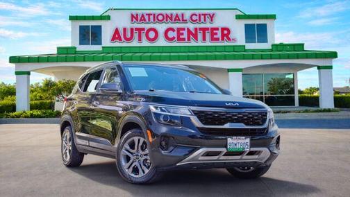 Cherry Black 2023 Kia Seltos S