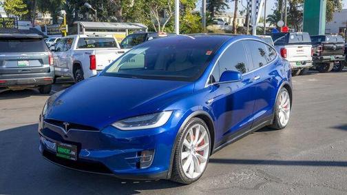 Deep Blue Metallic 2016 Tesla Model X P90D