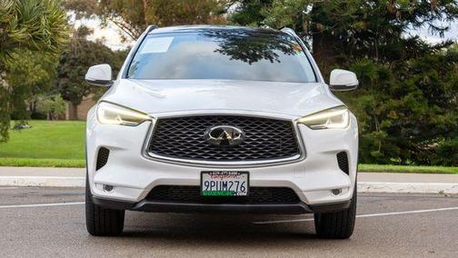 Lunar White 2021 INFINITI QX50 Luxe