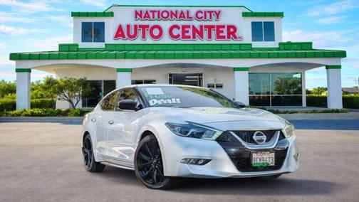 White 2017 Nissan Maxima 3.5 S