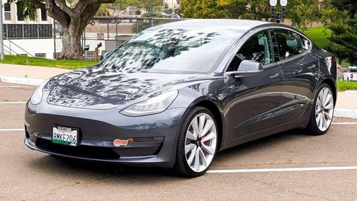 Midnight Silver Metallic 2019 Tesla Model 3 Long Range
