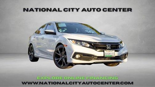 Platinum White Pearl 2019 Honda Civic Sport