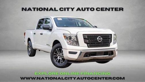 Glacier White 2022 Nissan Titan SV