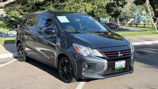 Graphite Gray Metallic 2024 Mitsubishi Mirage Black Edition