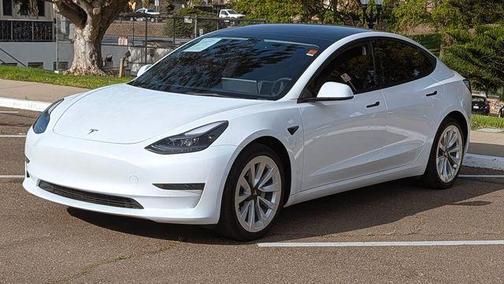 Pearl White Multi 2022 Tesla Model 3 Base
