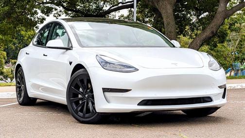Pearl White Multi 2021 Tesla Model 3 Long Range
