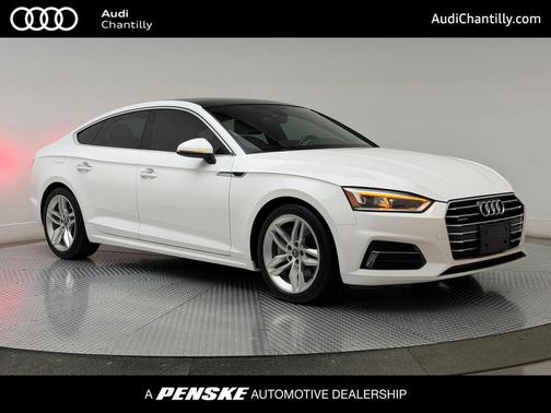 Glacier White 2019 Audi A5 45 Premium