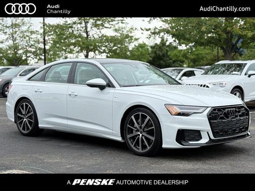 Glacier White Metallic 2025 Audi A6 55 Prestige