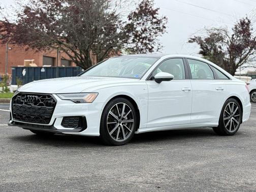 Glacier White Metallic 2025 Audi A6 55 Prestige