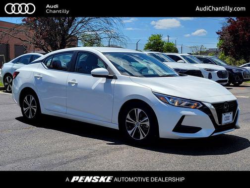 Aspen White Tricoat 2023 Nissan Sentra SV