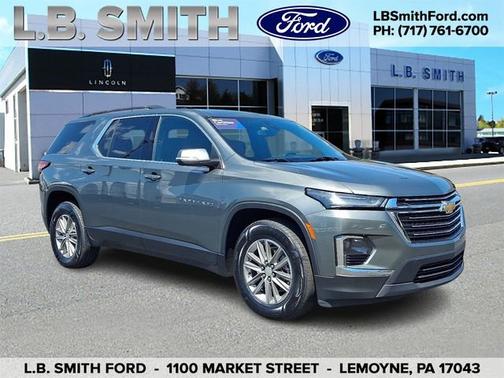 Silver Sage Metallic 2022 Chevrolet Traverse LT CLOTH