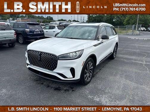 PRISTINE WHITE MET 3C 2025 Lincoln Aviator PREMIERE