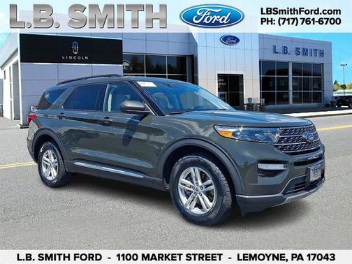 FORGED GREEN METALLIC 2022 Ford Explorer XLT
