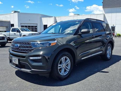 FORGED GREEN METALLIC 2022 Ford Explorer XLT