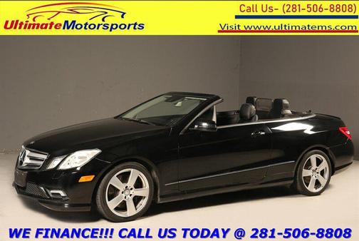 Black 2011 Mercedes-Benz E-Class 2011 E 550 P2 CONVERTIBLE NAV SPORT HARMAN 72K MLS