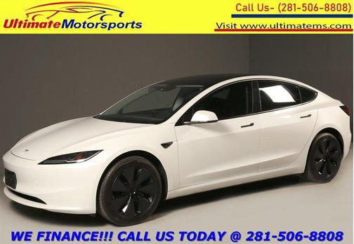 Pearl White Multi-Coat 2025 Tesla Model 3 Long Range