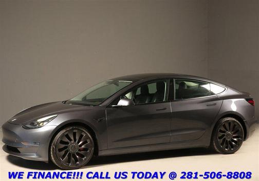 Midnight Silver Metallic 2021 Tesla Model 3 Performance