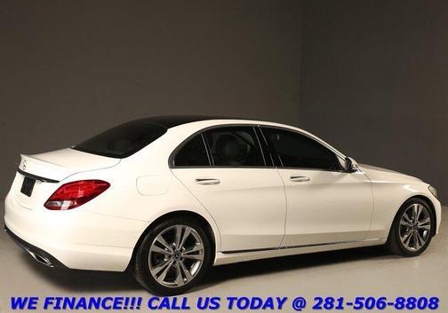 Polar White 2018 Mercedes-Benz C-Class 2018 C 300 P1 CARPLAY PANO HEATSEAT BLIND 89K MLS